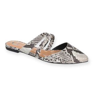 Journee Collection Comfort Size 8 Pointed Toe Flats Slip-on Mules Women's Shoes